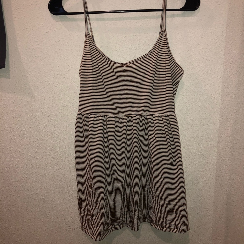 Black and white striped Garage brand mini dress